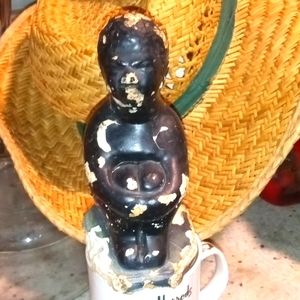 Antique Black American Statue